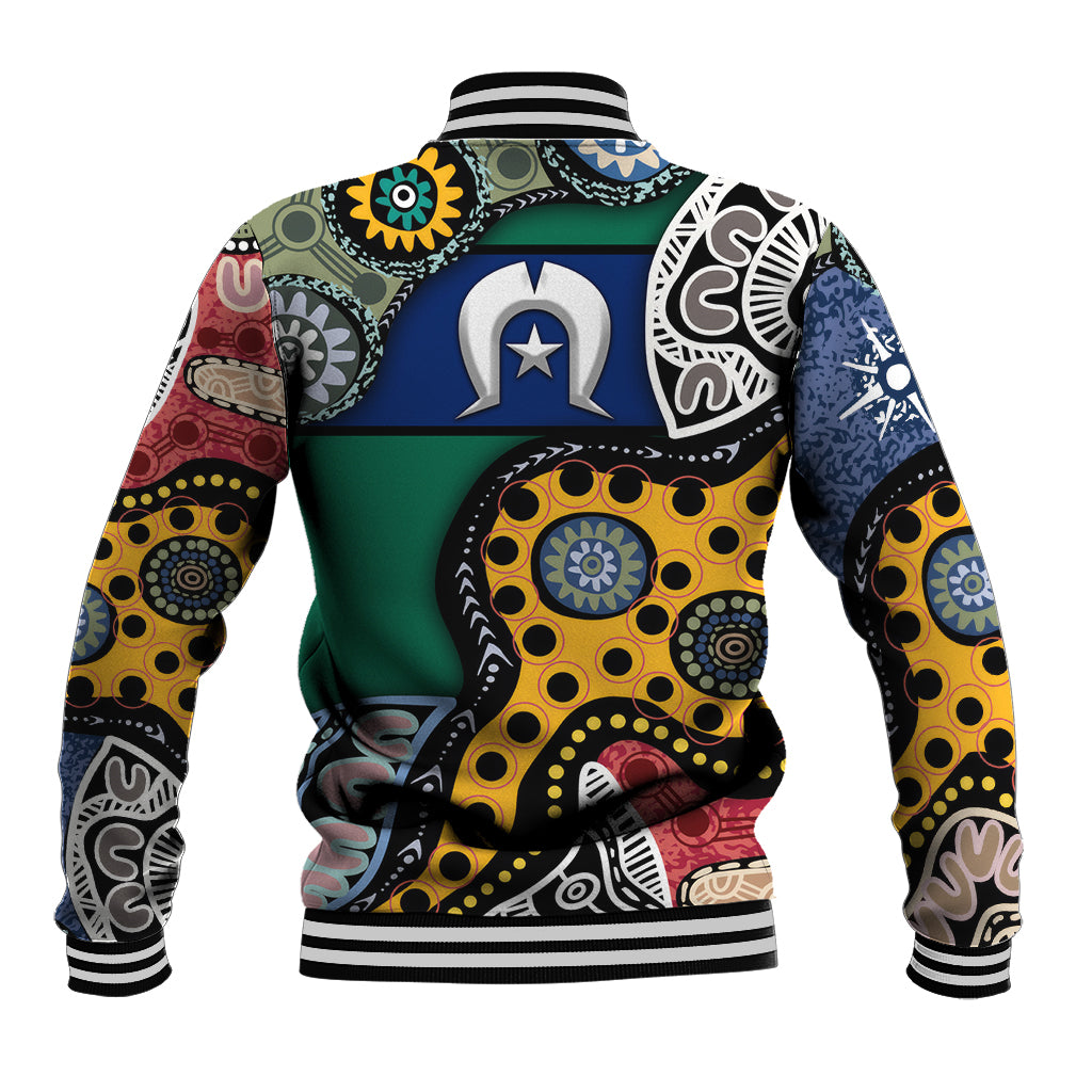 Torest Trait Islands Mix Aboriginal Pattern Baseball Jacket
