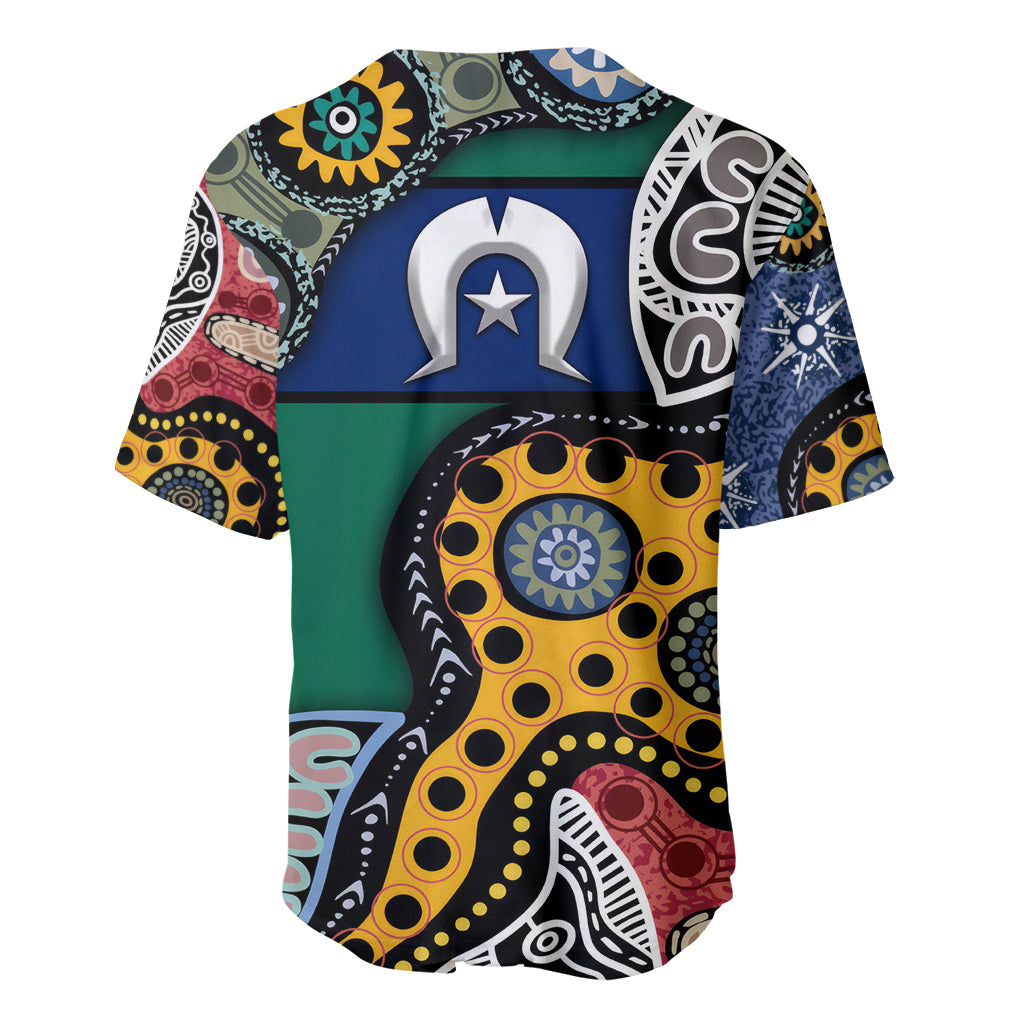 Torest Trait Islands Mix Aboriginal Pattern Baseball Jersey