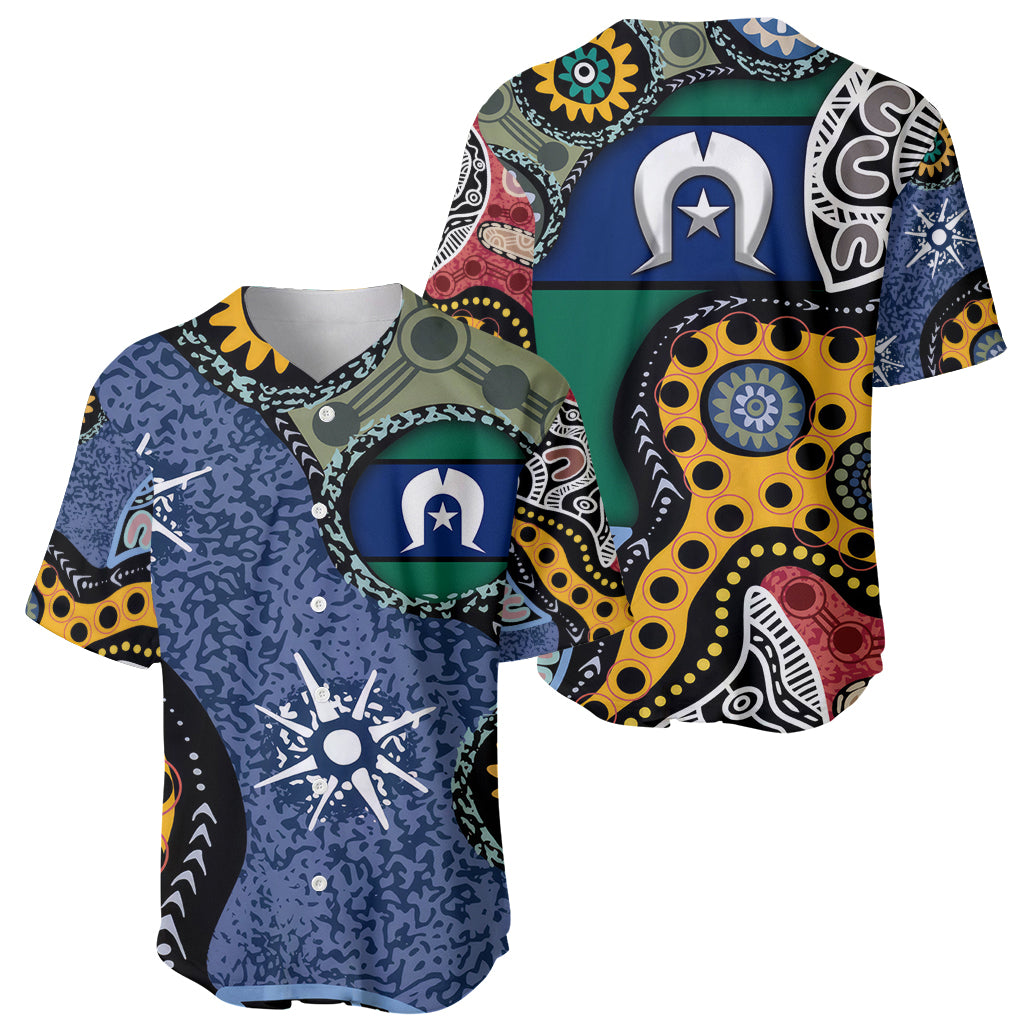 Torest Trait Islands Mix Aboriginal Pattern Baseball Jersey
