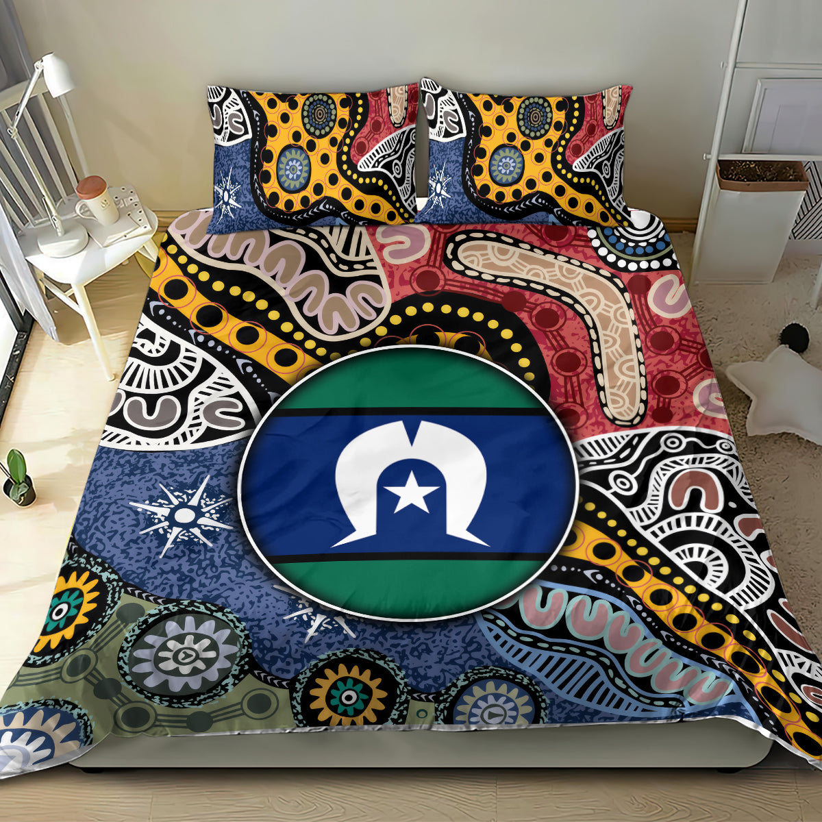 Torest Trait Islands Mix Aboriginal Pattern Bedding Set