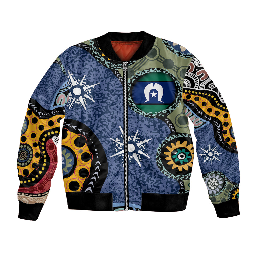 Torest Trait Islands Mix Aboriginal Pattern Bomber Jacket