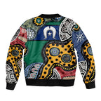 Torest Trait Islands Mix Aboriginal Pattern Bomber Jacket