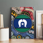 Torest Trait Islands Mix Aboriginal Pattern Canvas Wall Art