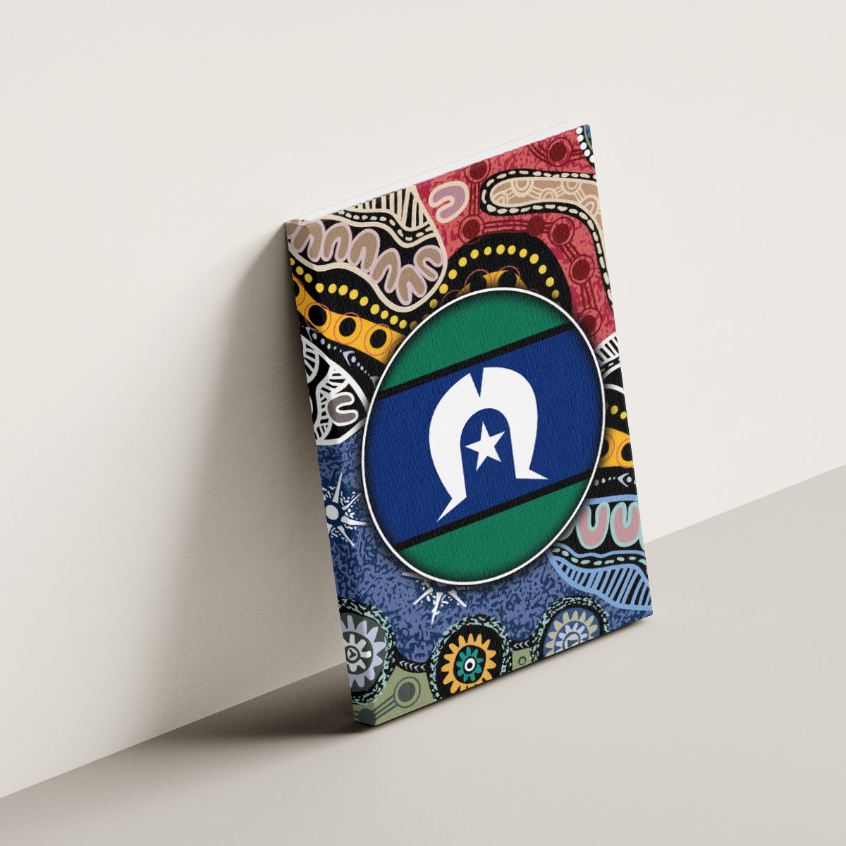 Torest Trait Islands Mix Aboriginal Pattern Canvas Wall Art