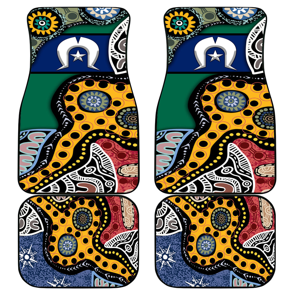 Torest Trait Islands Mix Aboriginal Pattern Car Mats