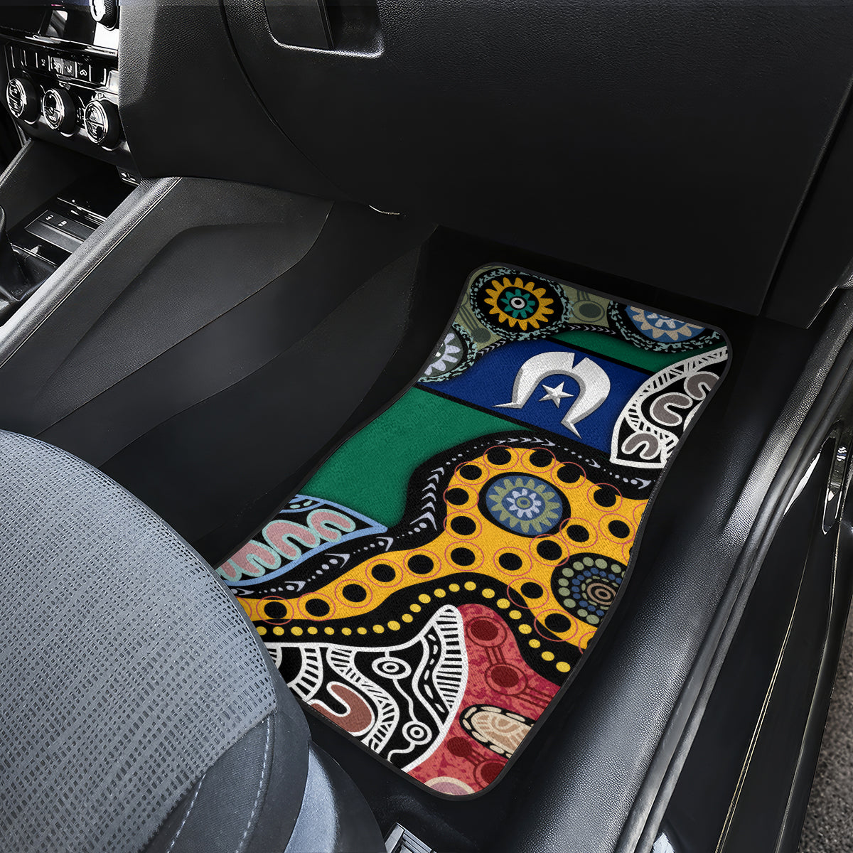 Torest Trait Islands Mix Aboriginal Pattern Car Mats