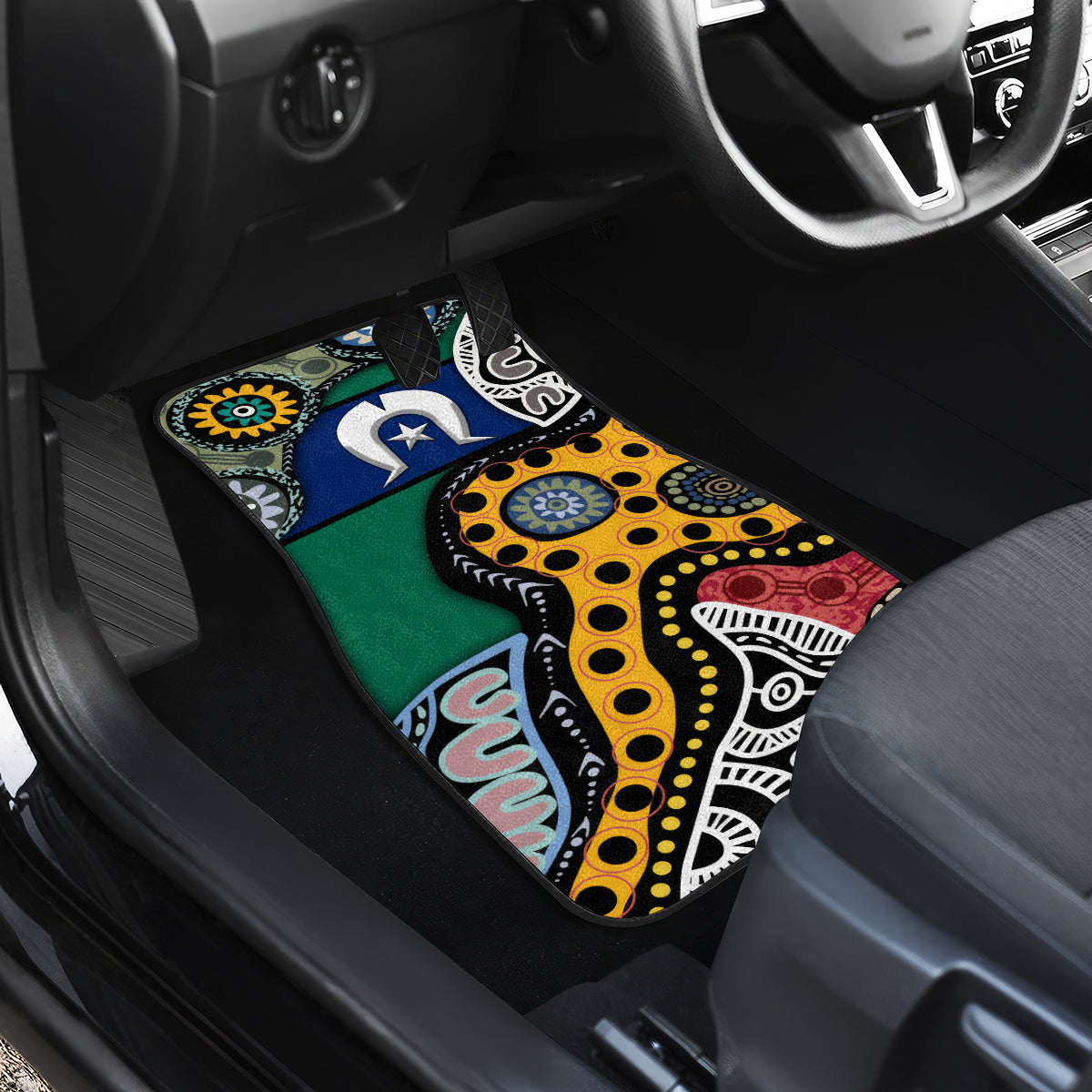 Torest Trait Islands Mix Aboriginal Pattern Car Mats