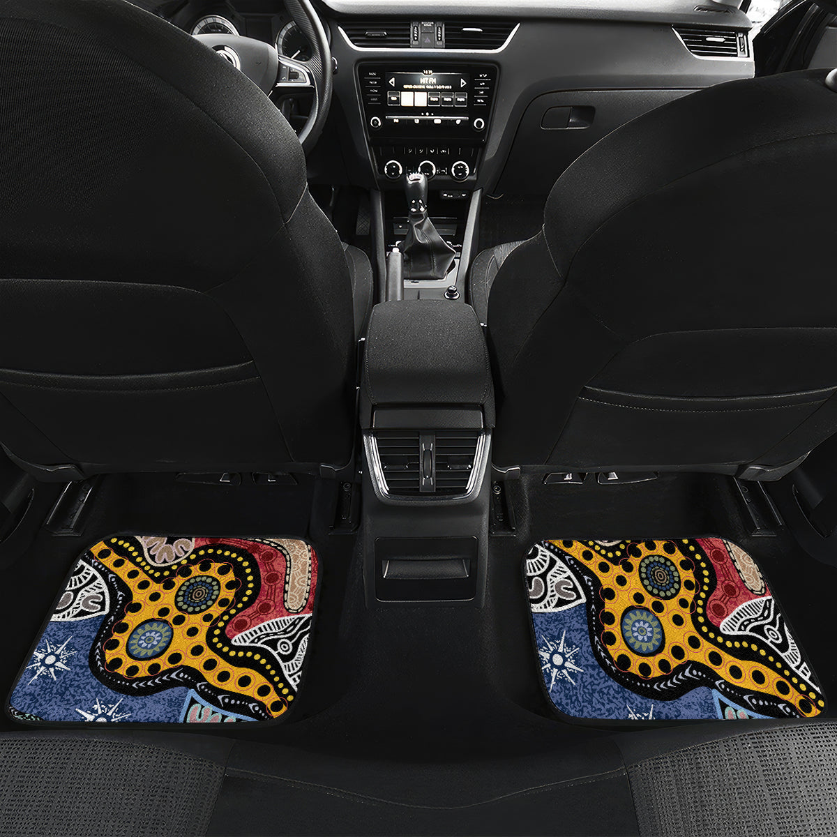 Torest Trait Islands Mix Aboriginal Pattern Car Mats
