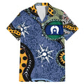 Torest Trait Islands Mix Aboriginal Pattern Family Matching Mermaid Dress and Hawaiian Shirt