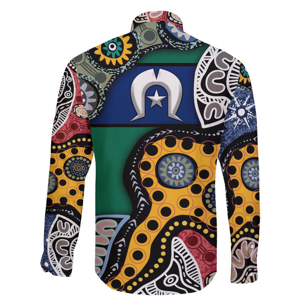 Torest Trait Islands Mix Aboriginal Pattern Family Matching Puletasi and Hawaiian Shirt