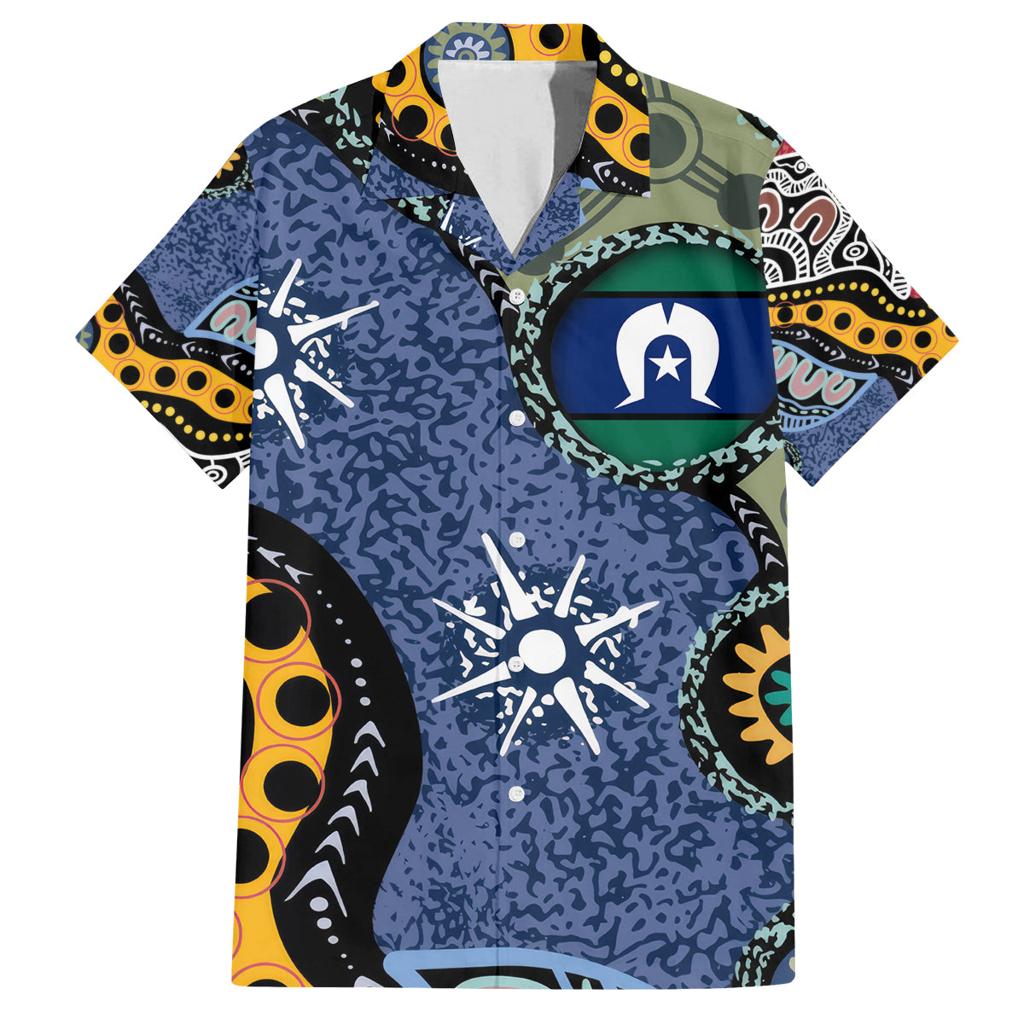 Torest Trait Islands Mix Aboriginal Pattern Family Matching Summer Maxi Dress and Hawaiian Shirt