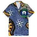 Torest Trait Islands Mix Aboriginal Pattern Family Matching Tank Maxi Dress and Hawaiian Shirt