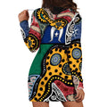 Torest Trait Islands Mix Aboriginal Pattern Hoodie Dress