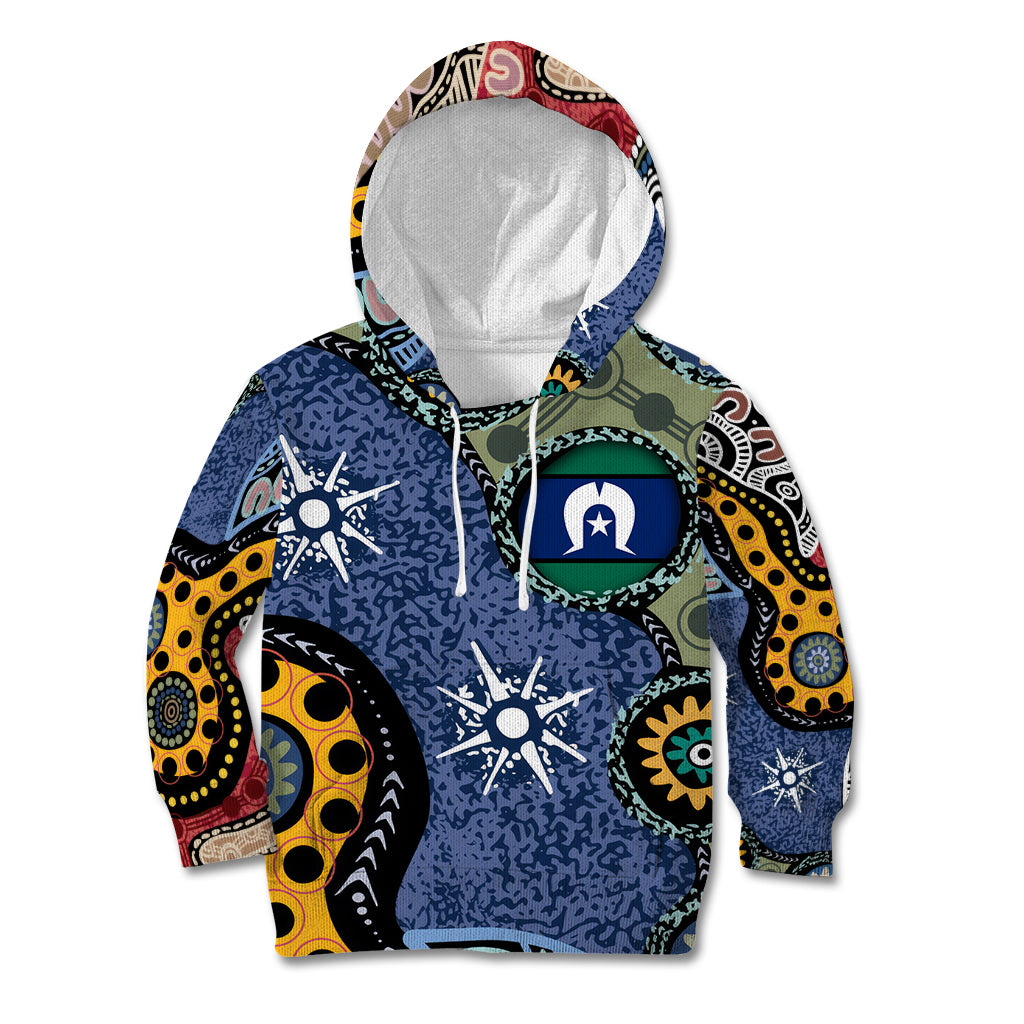 Torest Trait Islands Mix Aboriginal Pattern Kid Hoodie