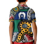 Torest Trait Islands Mix Aboriginal Pattern Kid Polo Shirt