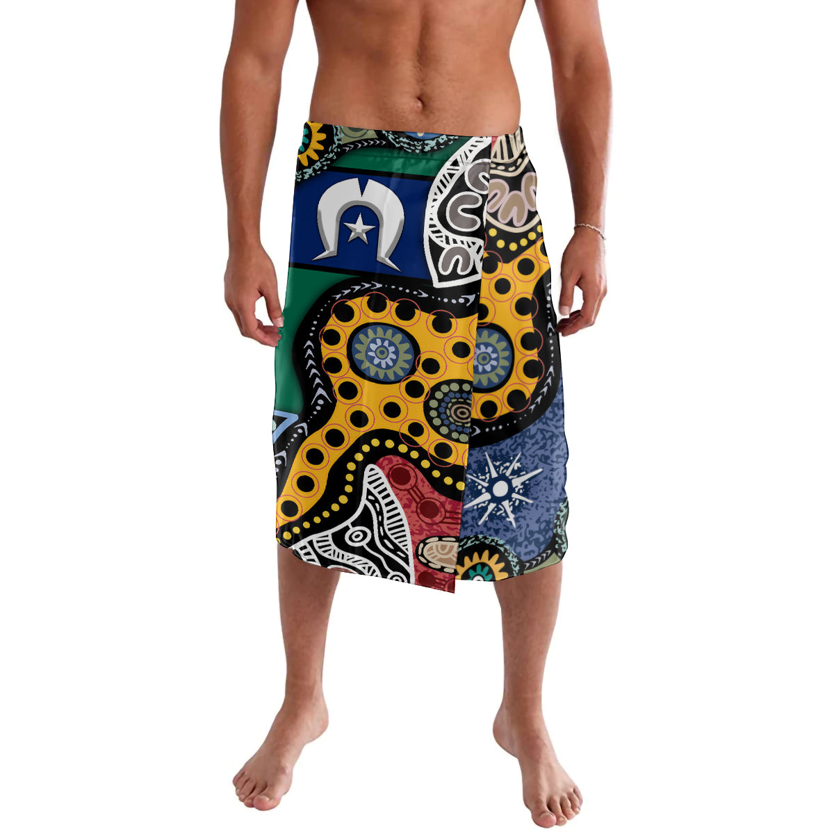Torest Trait Islands Mix Aboriginal Pattern Lavalava