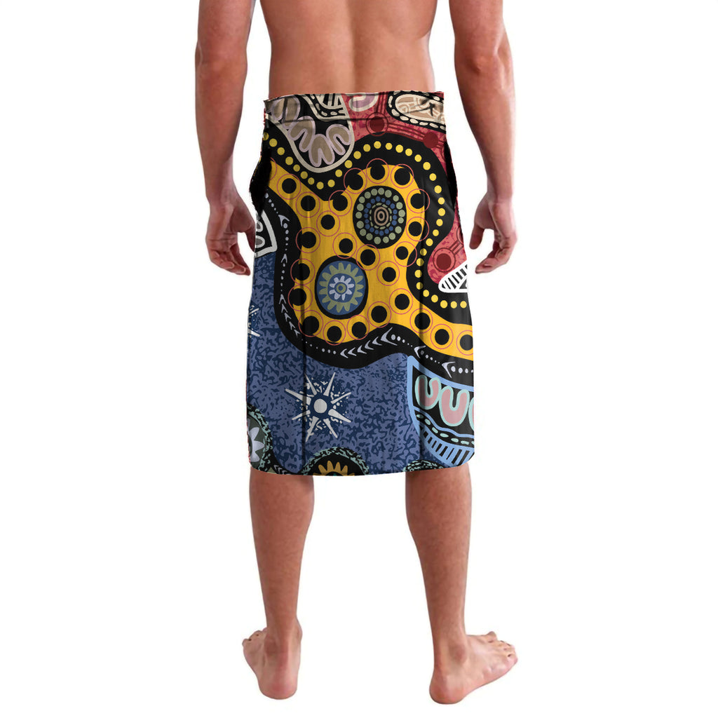 Torest Trait Islands Mix Aboriginal Pattern Lavalava