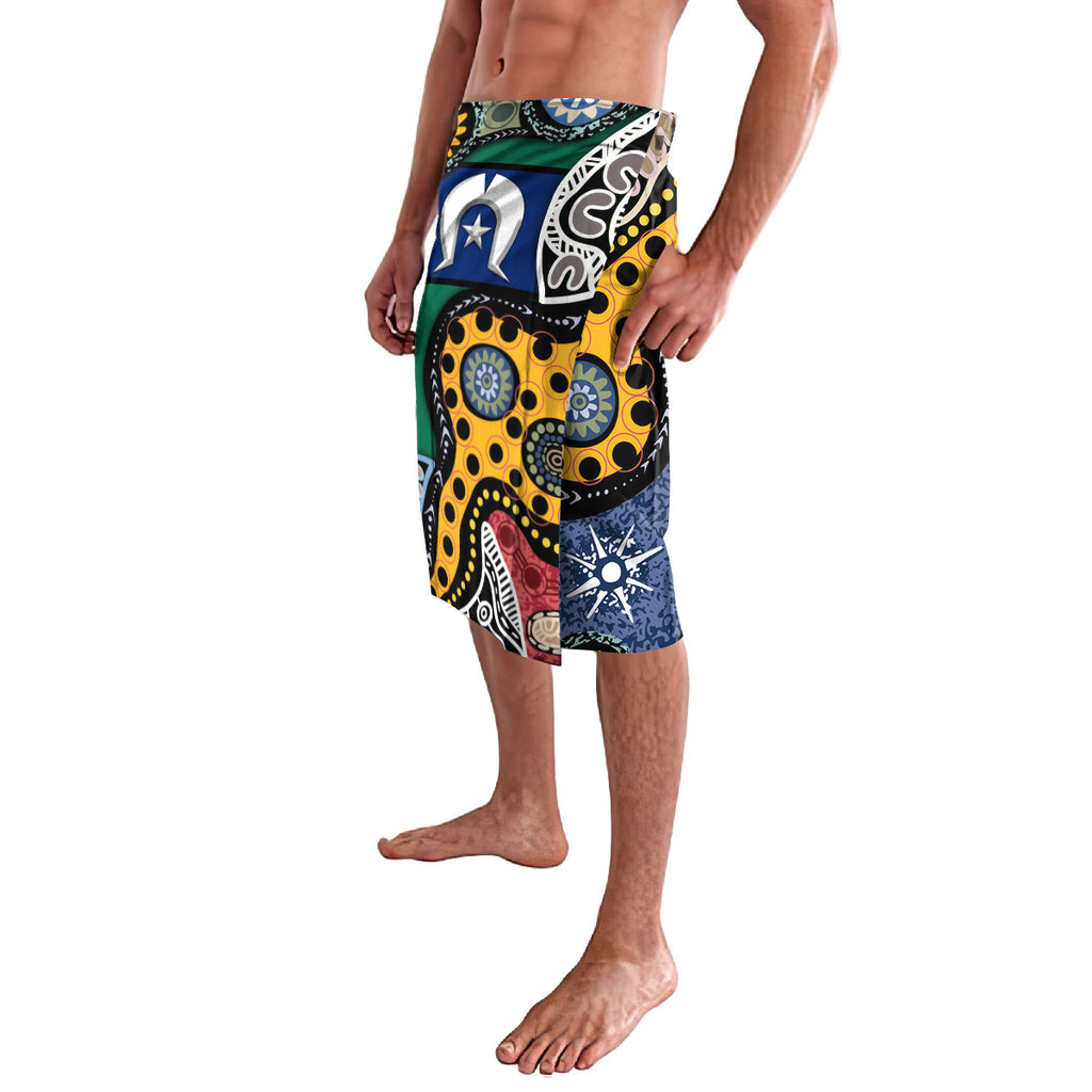 Torest Trait Islands Mix Aboriginal Pattern Lavalava