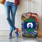 Torest Trait Islands Mix Aboriginal Pattern Luggage Cover