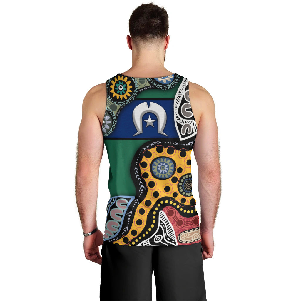 Torest Trait Islands Mix Aboriginal Pattern Men Tank Top