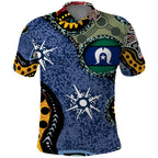 Torest Trait Islands Mix Aboriginal Pattern Polo Shirt