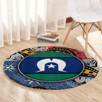 Torest Trait Islands Mix Aboriginal Pattern Round Carpet
