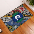 Torest Trait Islands Mix Aboriginal Pattern Rubber Doormat