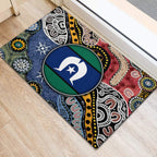 Torest Trait Islands Mix Aboriginal Pattern Rubber Doormat