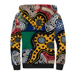 Torest Trait Islands Mix Aboriginal Pattern Sherpa Hoodie