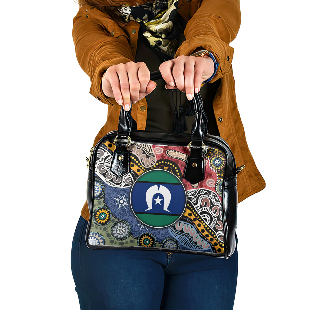 Torest Trait Islands Mix Aboriginal Pattern Shoulder Handbag