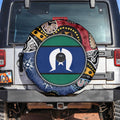 Torest Trait Islands Mix Aboriginal Pattern Spare Tire Cover