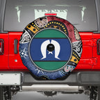 Torest Trait Islands Mix Aboriginal Pattern Spare Tire Cover