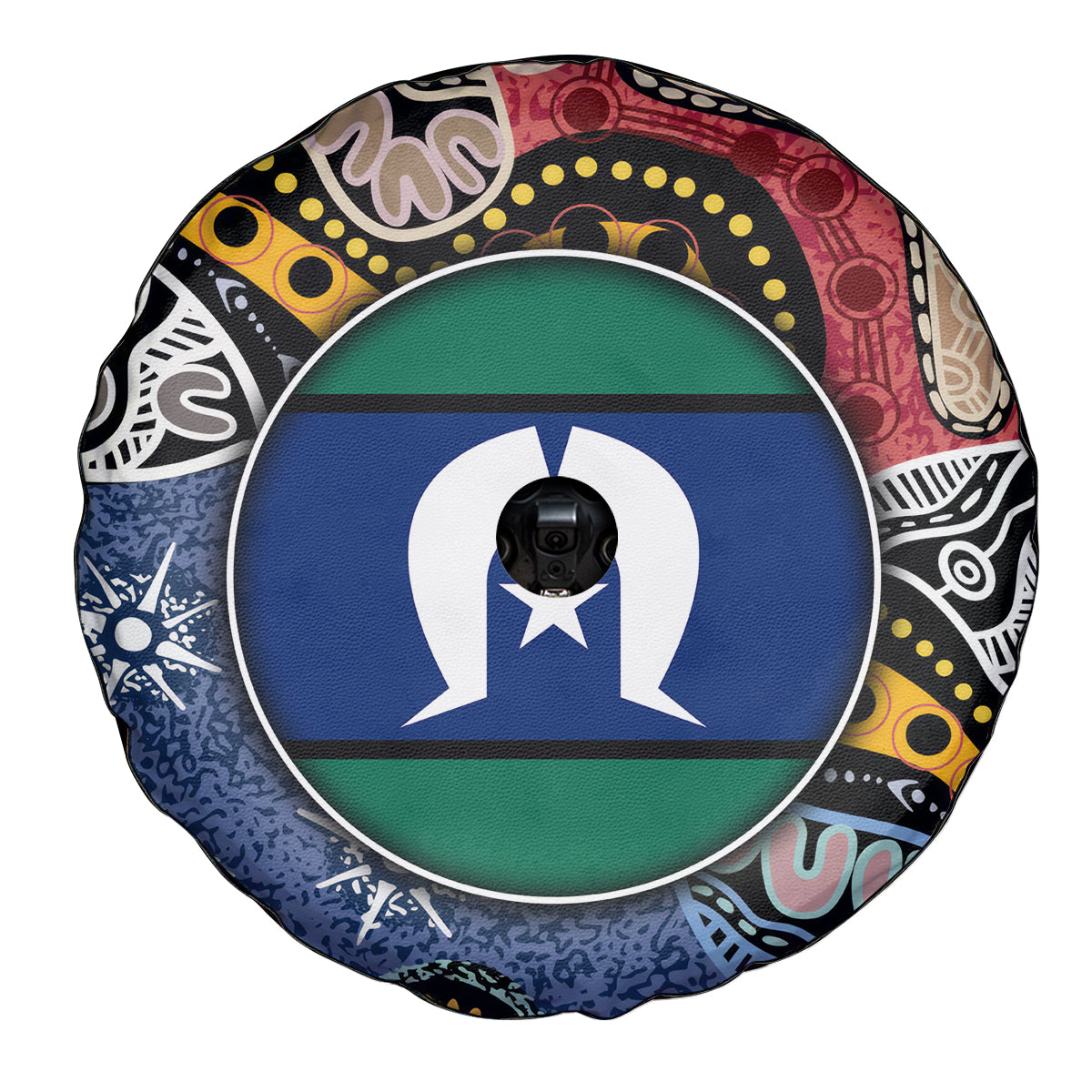 Torest Trait Islands Mix Aboriginal Pattern Spare Tire Cover