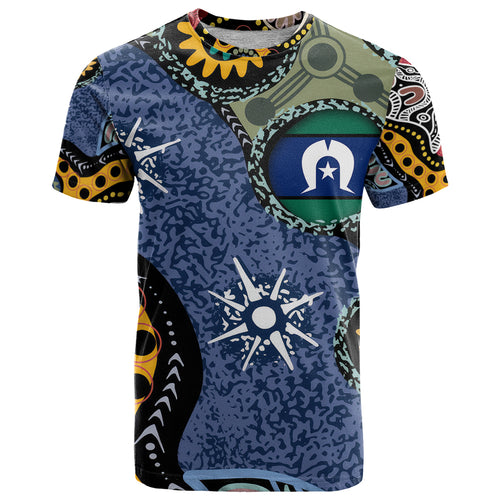 Torest Trait Islands Mix Aboriginal Pattern T Shirt
