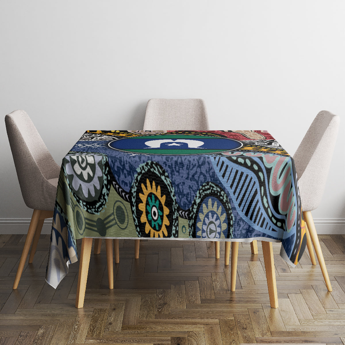 Torest Trait Islands Mix Aboriginal Pattern Tablecloth