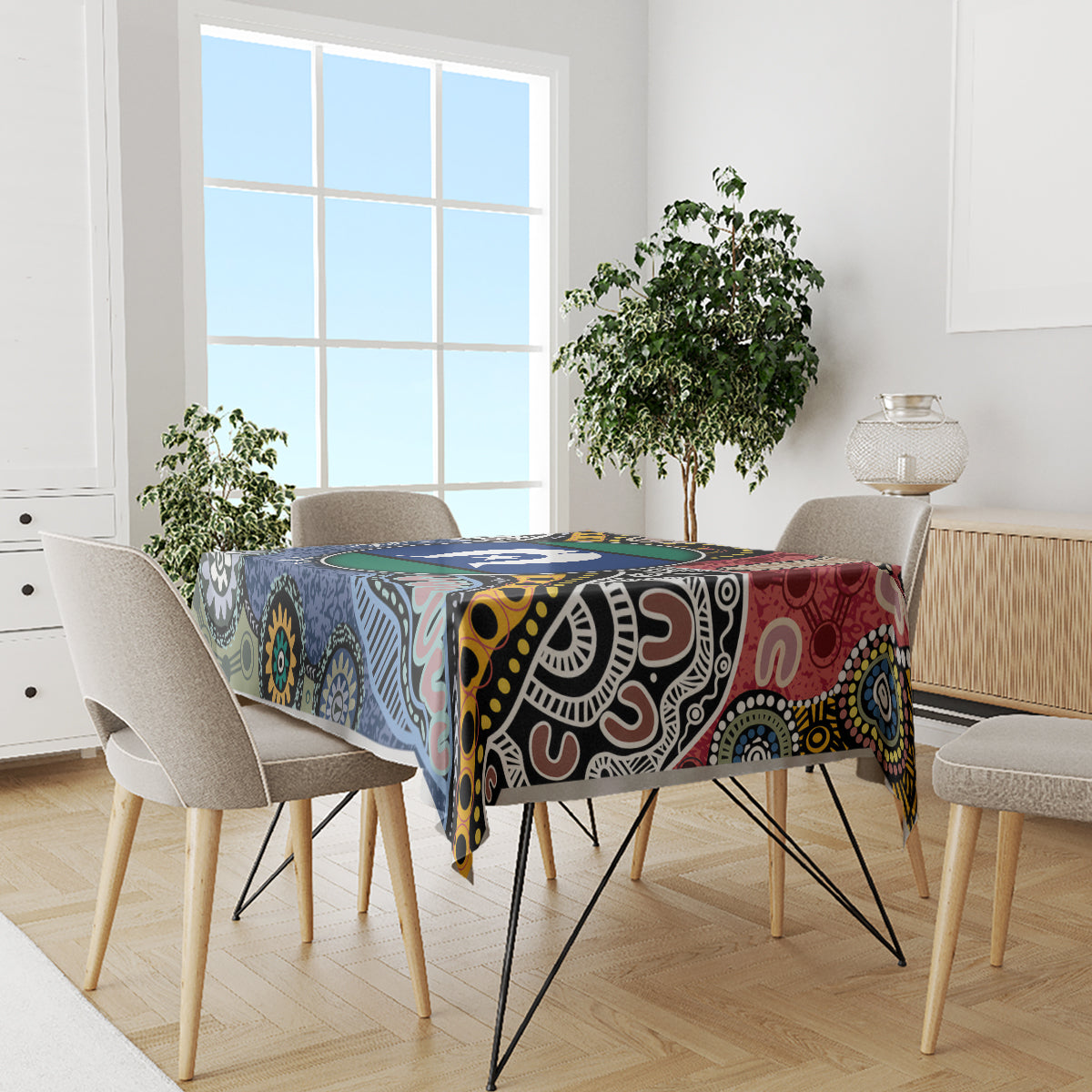 Torest Trait Islands Mix Aboriginal Pattern Tablecloth