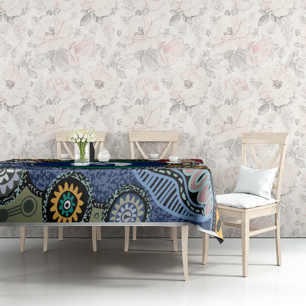 Torest Trait Islands Mix Aboriginal Pattern Tablecloth