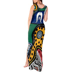Torest Trait Islands Mix Aboriginal Pattern Tank Maxi Dress