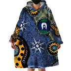 Torest Trait Islands Mix Aboriginal Pattern Wearable Blanket Hoodie