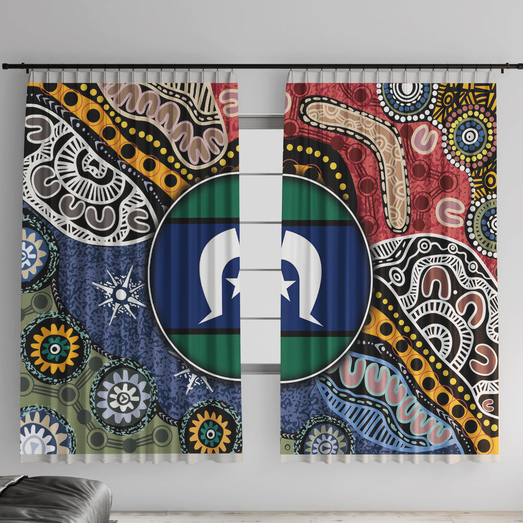 Torest Trait Islands Mix Aboriginal Pattern Window Curtain
