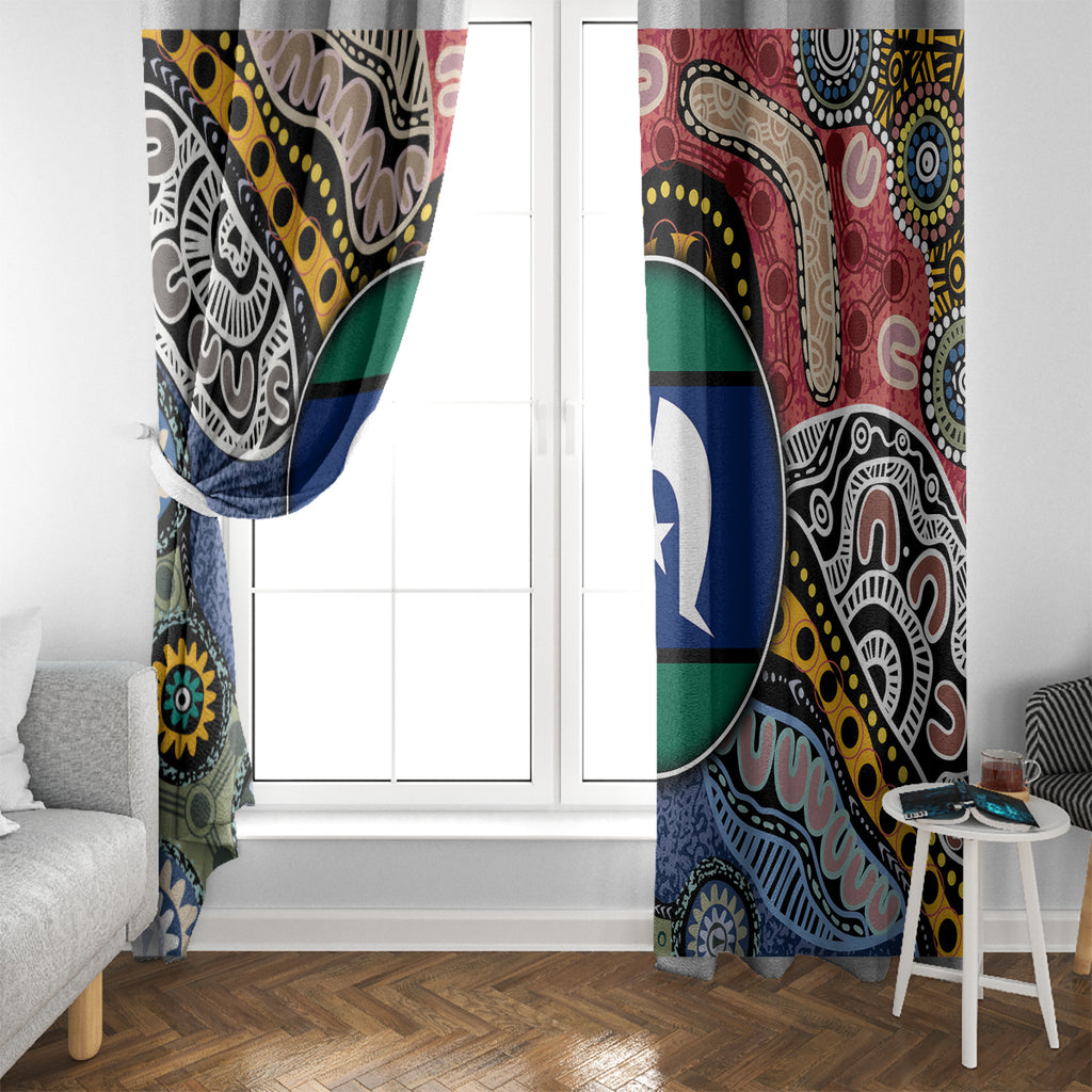 Torest Trait Islands Mix Aboriginal Pattern Window Curtain