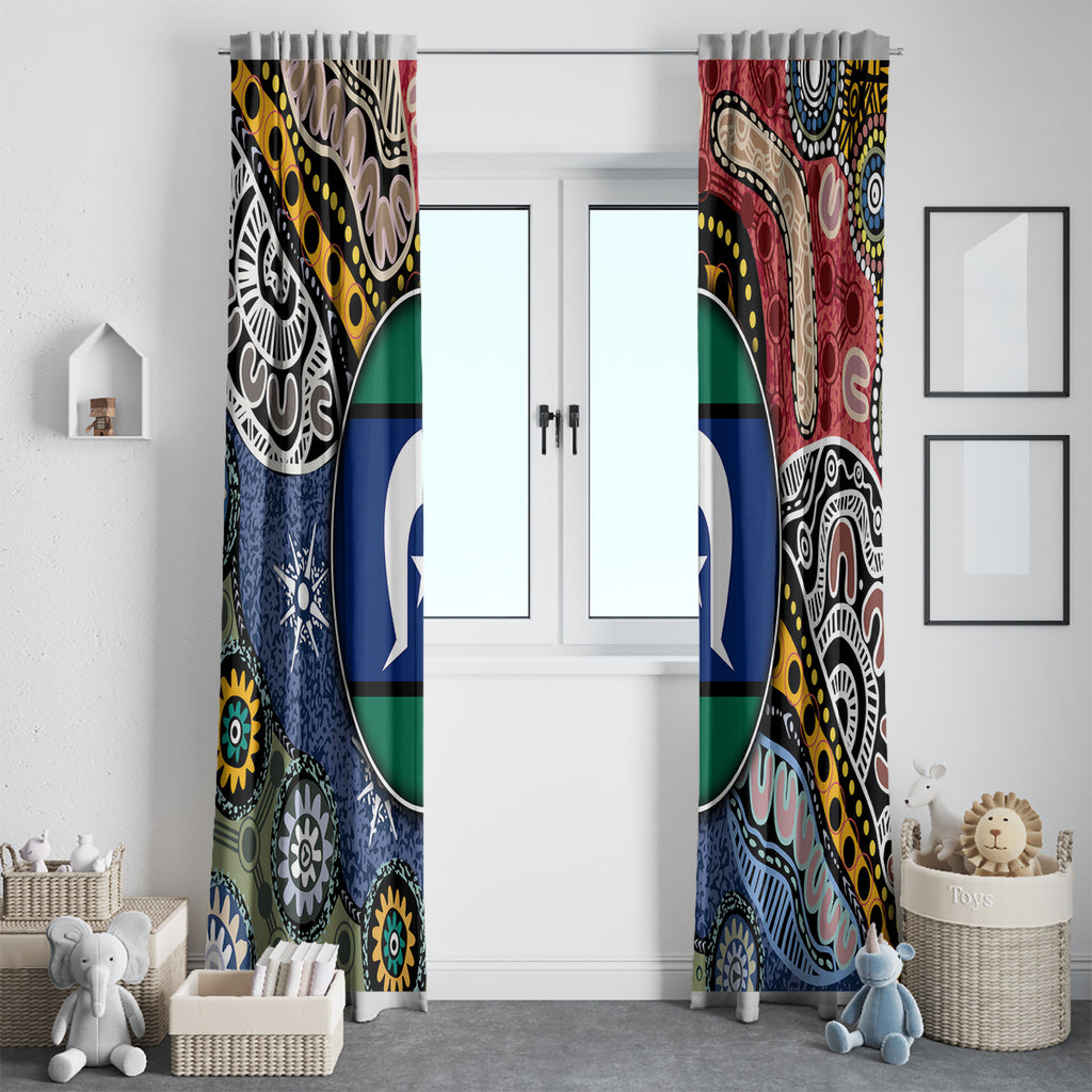 Torest Trait Islands Mix Aboriginal Pattern Window Curtain