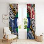 Torest Trait Islands Mix Aboriginal Pattern Window Curtain