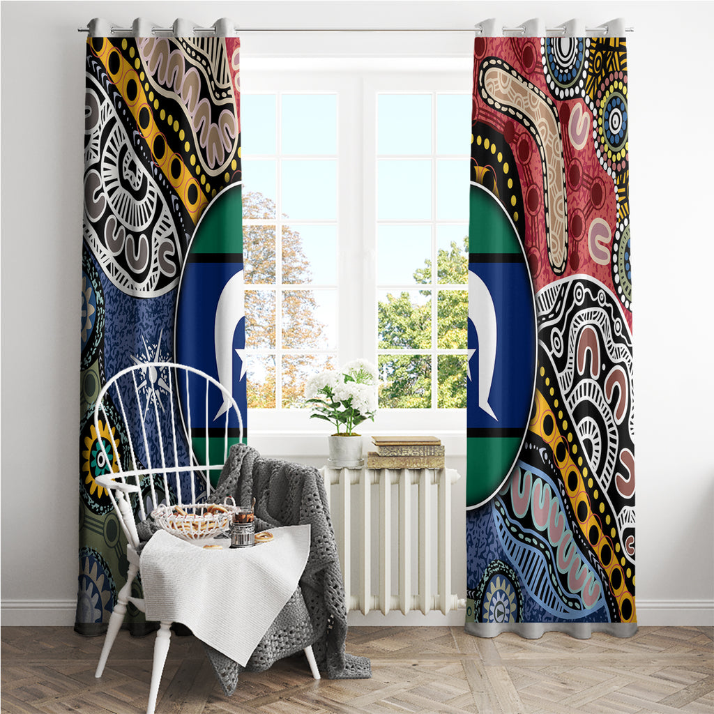 Torest Trait Islands Mix Aboriginal Pattern Window Curtain