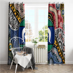 Torest Trait Islands Mix Aboriginal Pattern Window Curtain