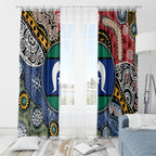 Torest Trait Islands Mix Aboriginal Pattern Window Curtain