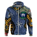 Torest Trait Islands Mix Aboriginal Pattern Zip Hoodie