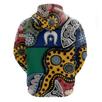 Torest Trait Islands Mix Aboriginal Pattern Zip Hoodie