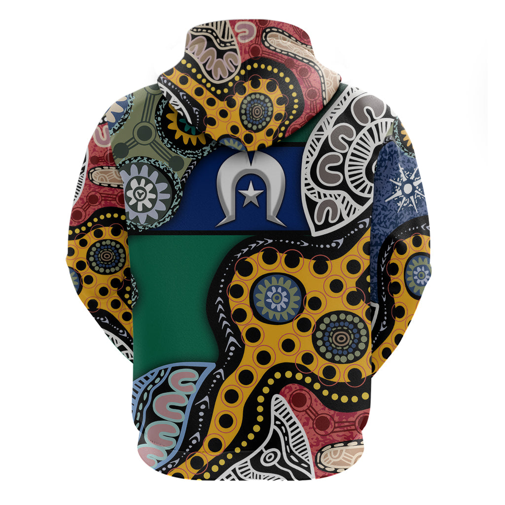 Torest Trait Islands Mix Aboriginal Pattern Zip Hoodie
