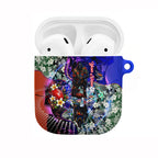 Personalized Adelaide Crow Football AirPods Case Tropical Hibiscus Flowers - Pacific Fusion Style